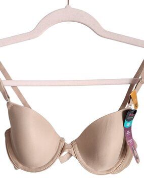 Maidenform Bra 32A Nude Beige Women's One Fab Fit T Shirt Demi Underwire NEW